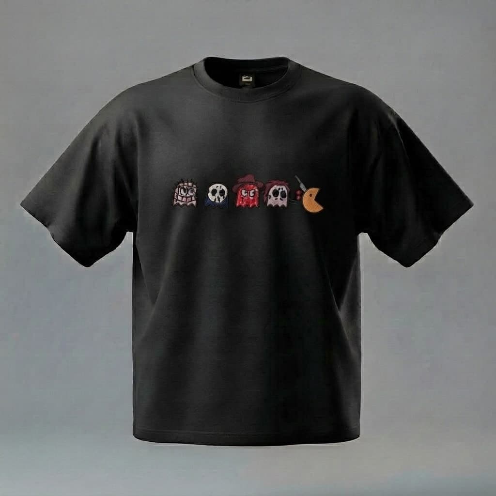 Playera de manga corta de cuello redondo